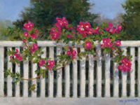 roses on a fence
